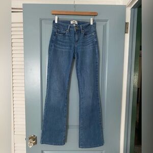 PAIGE Skyline Bootcut Jeans light-med wash Size 25